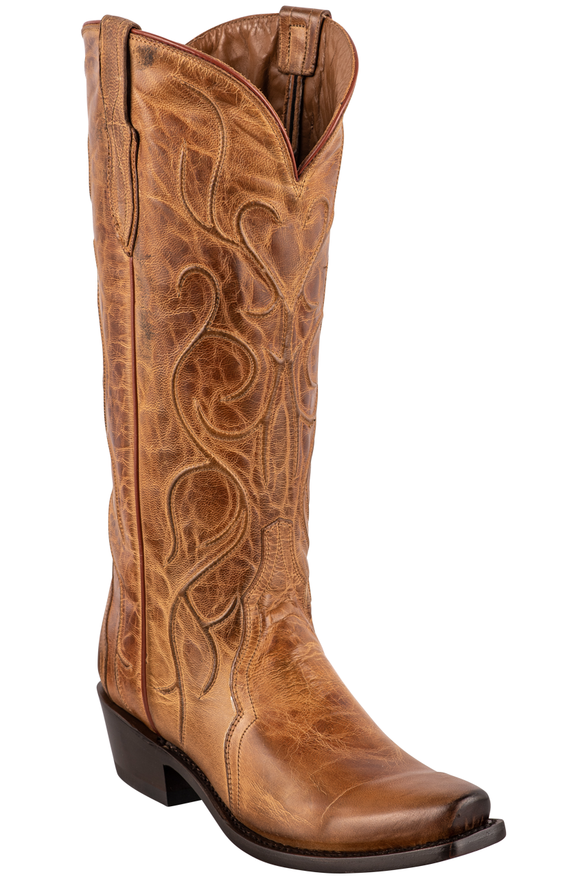 Lucchese Women's Mad Dog Patsy Cowgirl Boots - Tan