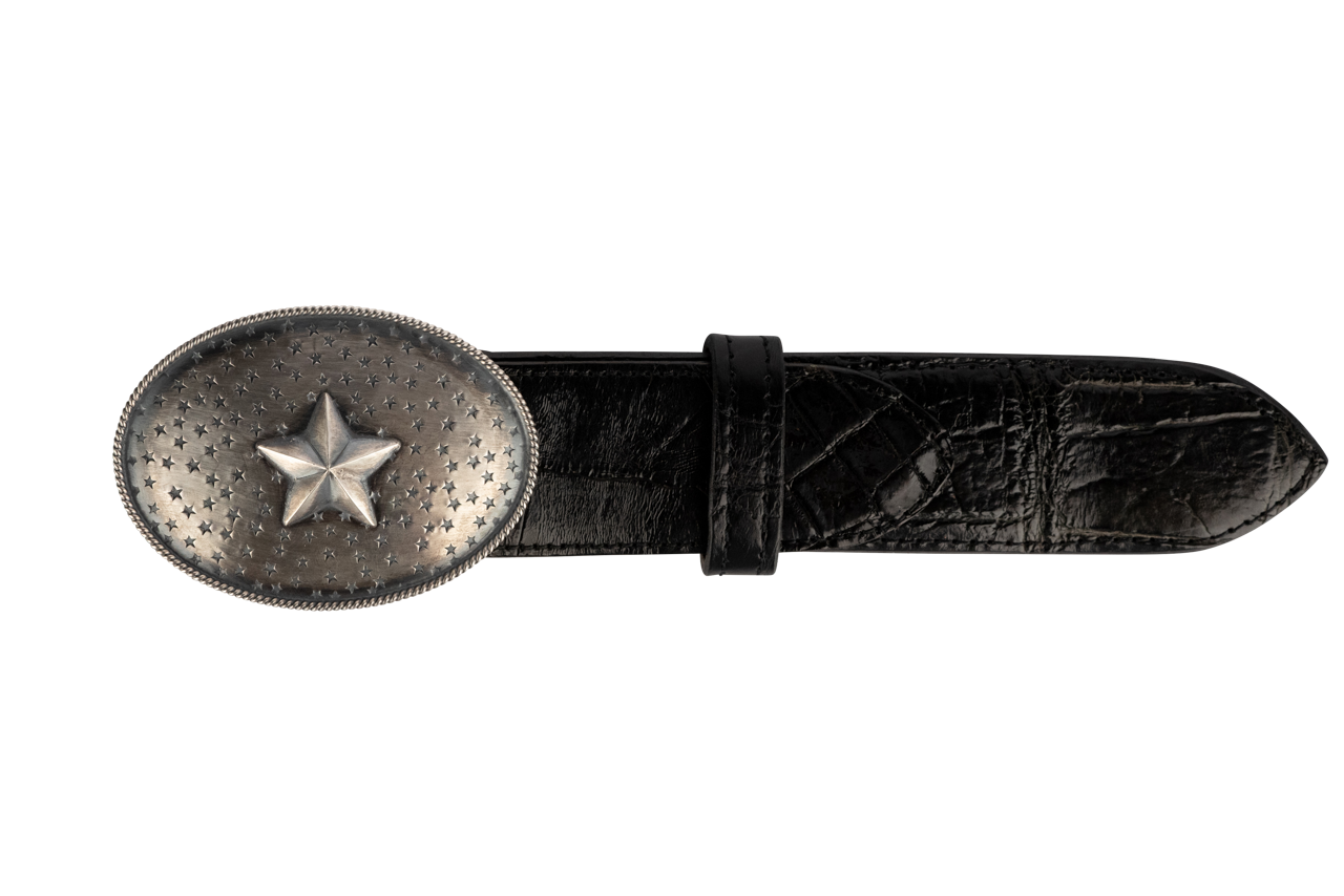 Clint Orms 1.5" Stamped Star Trophy Buckle