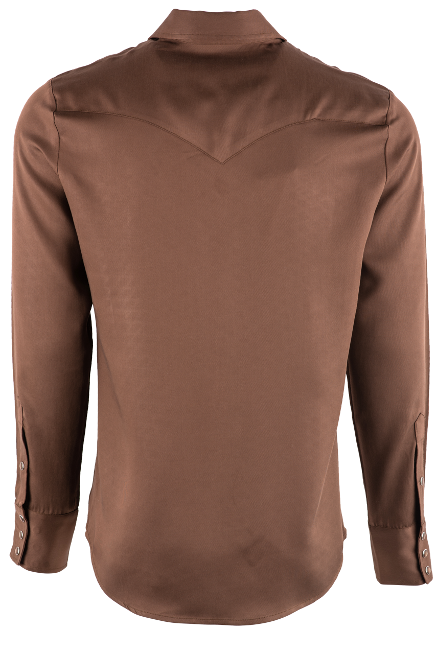 H Bar C Ranchwear Denver Pearl Snap Shirt - Chocolate