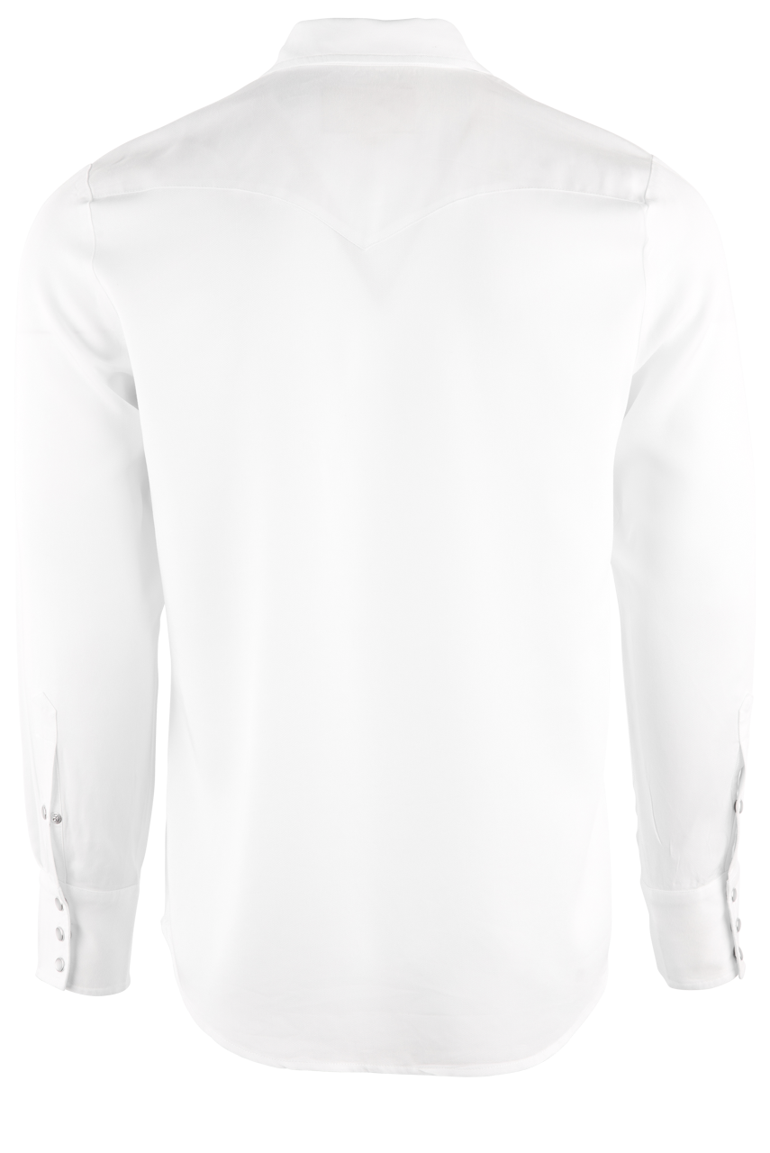 H Bar C Ranchwear Denver Pearl Snap Shirt - White