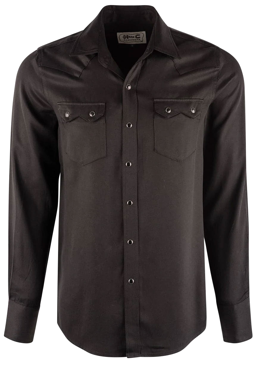 black pearl snap dress shirt Georgia Tailgater Pearl Snap Button Down Long Sleeve Shirt Black / l-tall