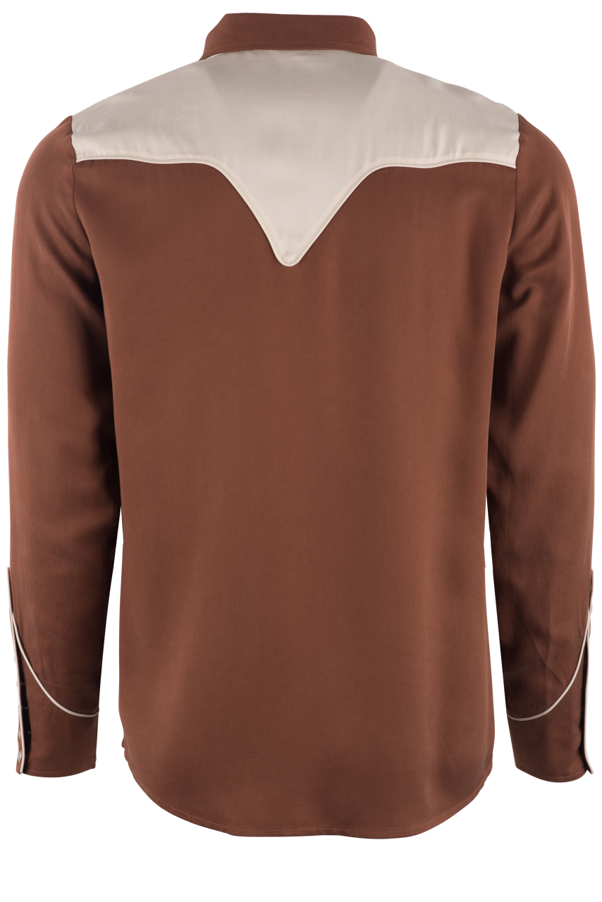 H Bar C Ranchwear San Juan Pearl Snap Shirt - Brown