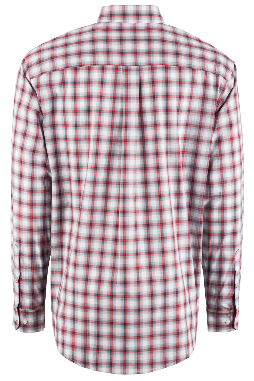 Cinch Red & Navy Plaid Button-Front Shirt