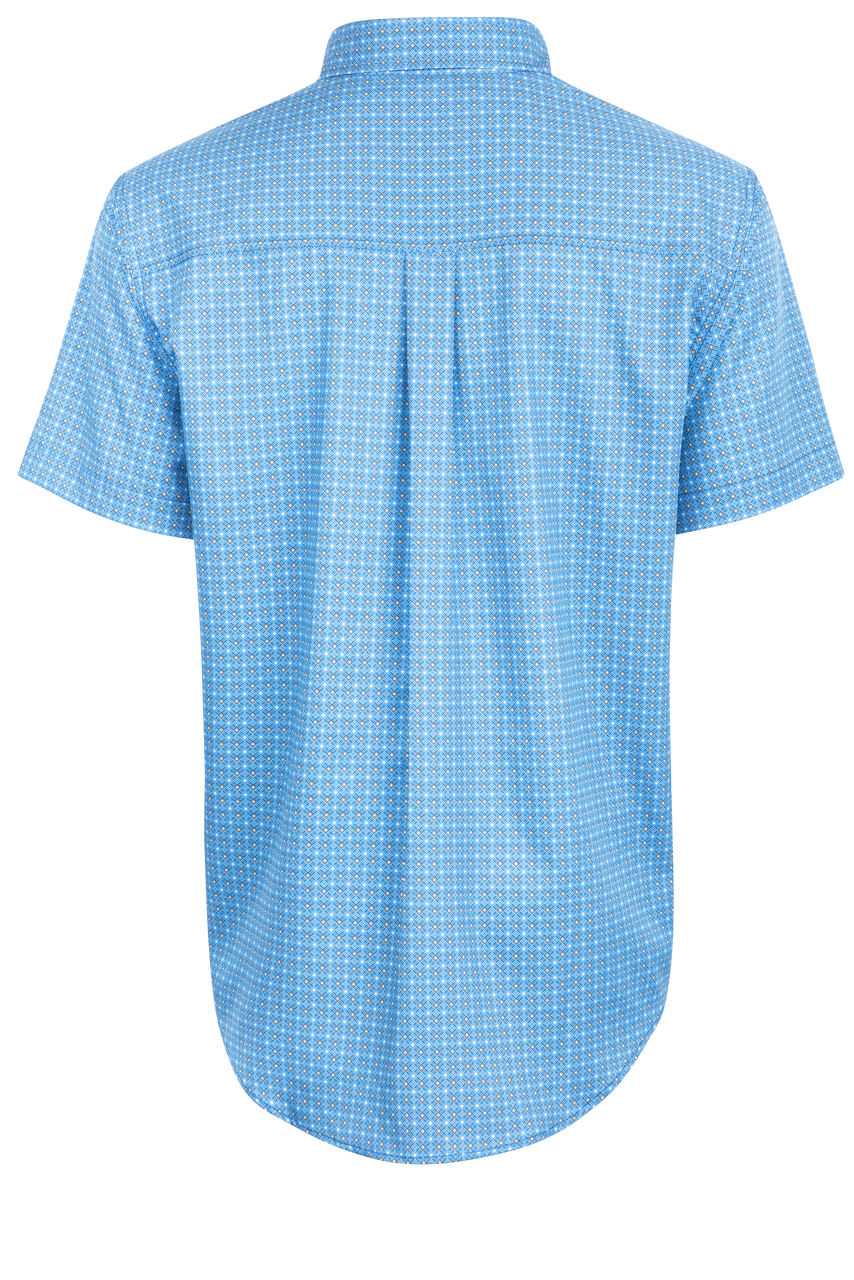 Cinch Arenaflex Button-Front Shirt - Blue Foulard