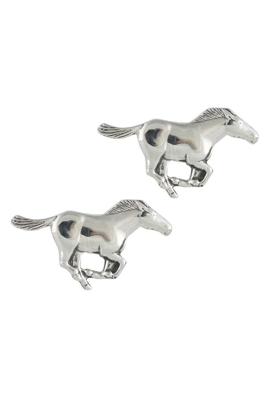 Pinto Ranch Silver Mustang Cufflinks