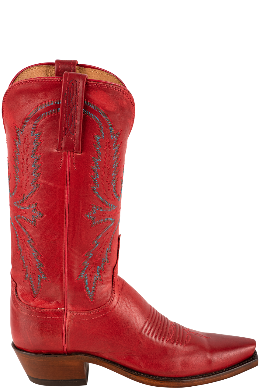 Lucchese Savannah Cowgirl Boots Red
