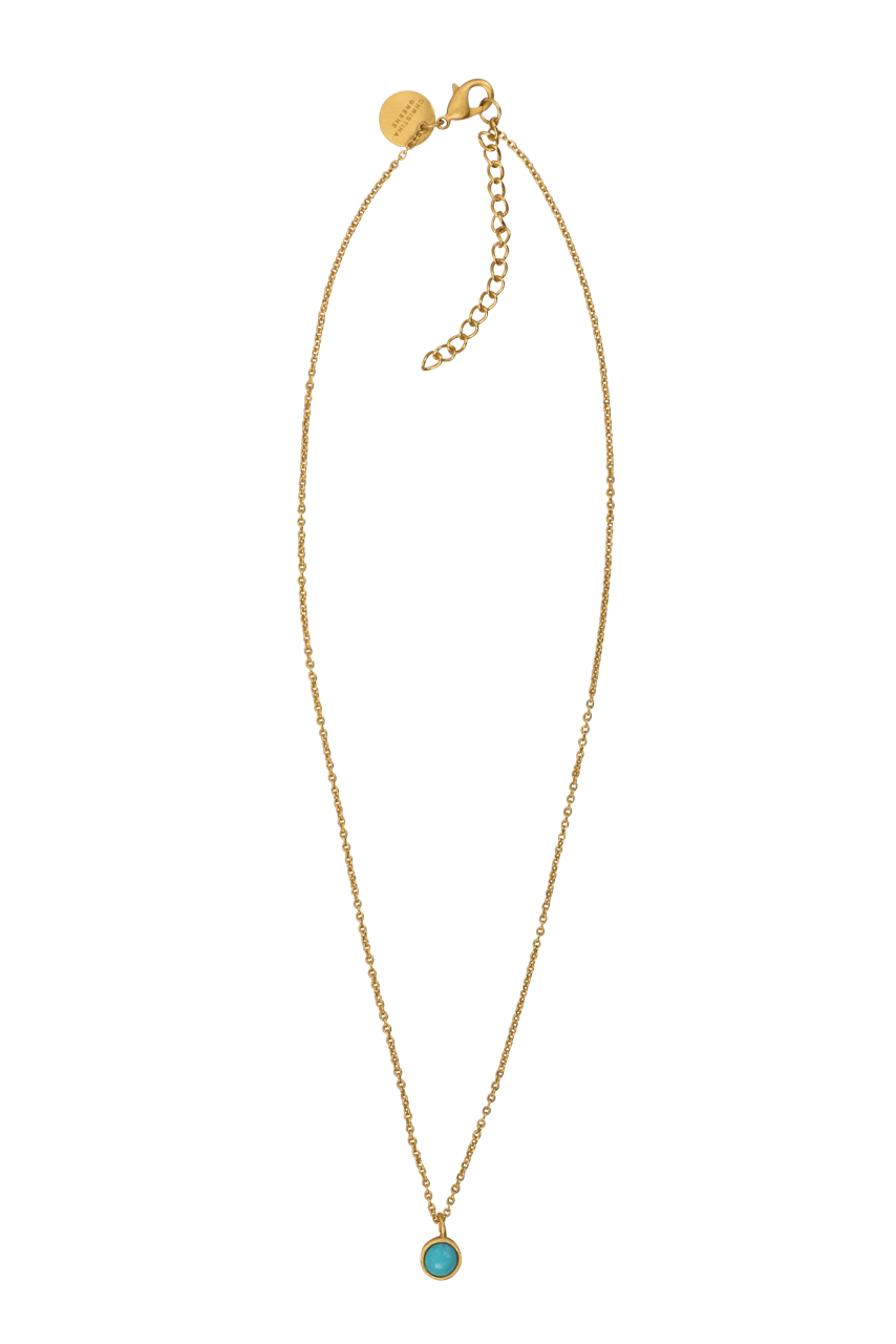Christina Greene Dainty Turquoise Pendant Necklace
