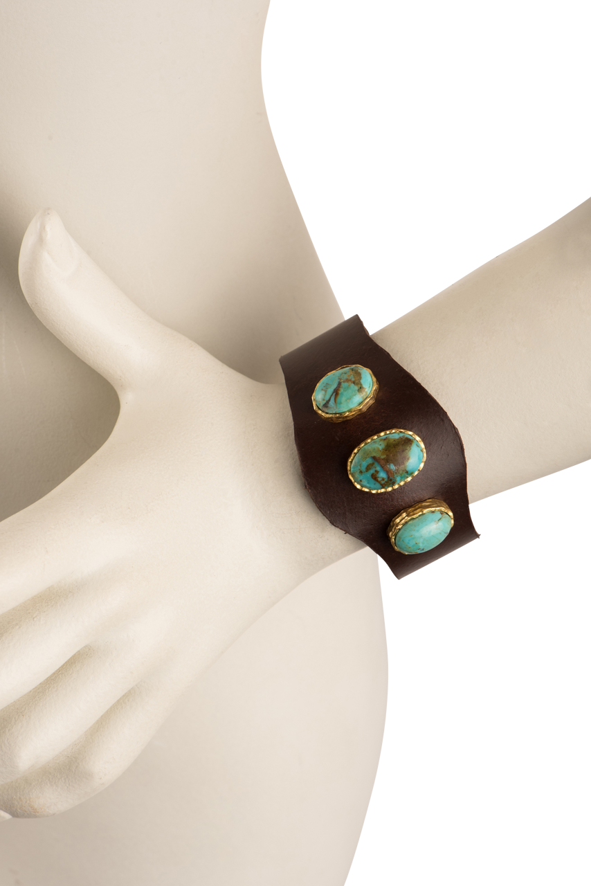 Christina Greene Earthy Leather Cuff