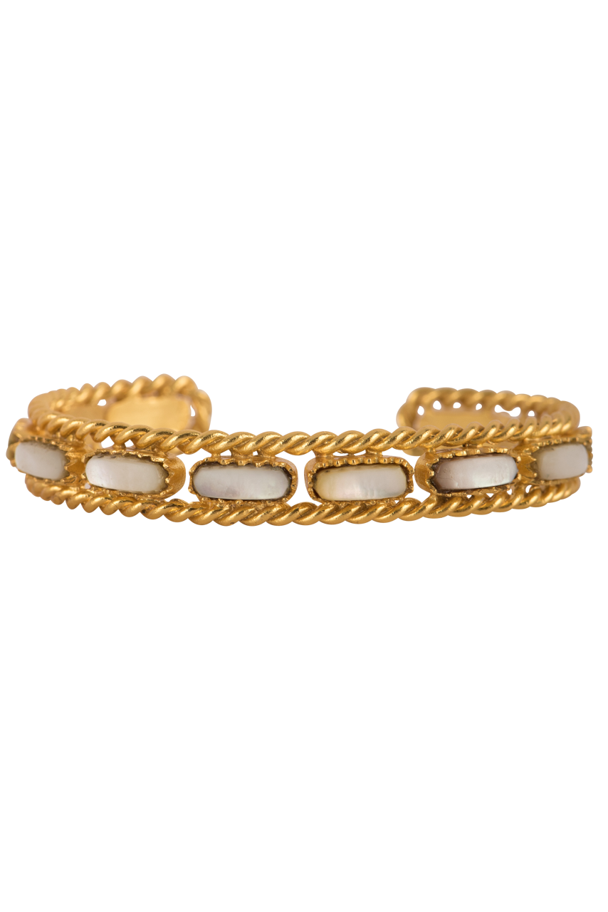 Christina Greene Pearl Cable Bangle