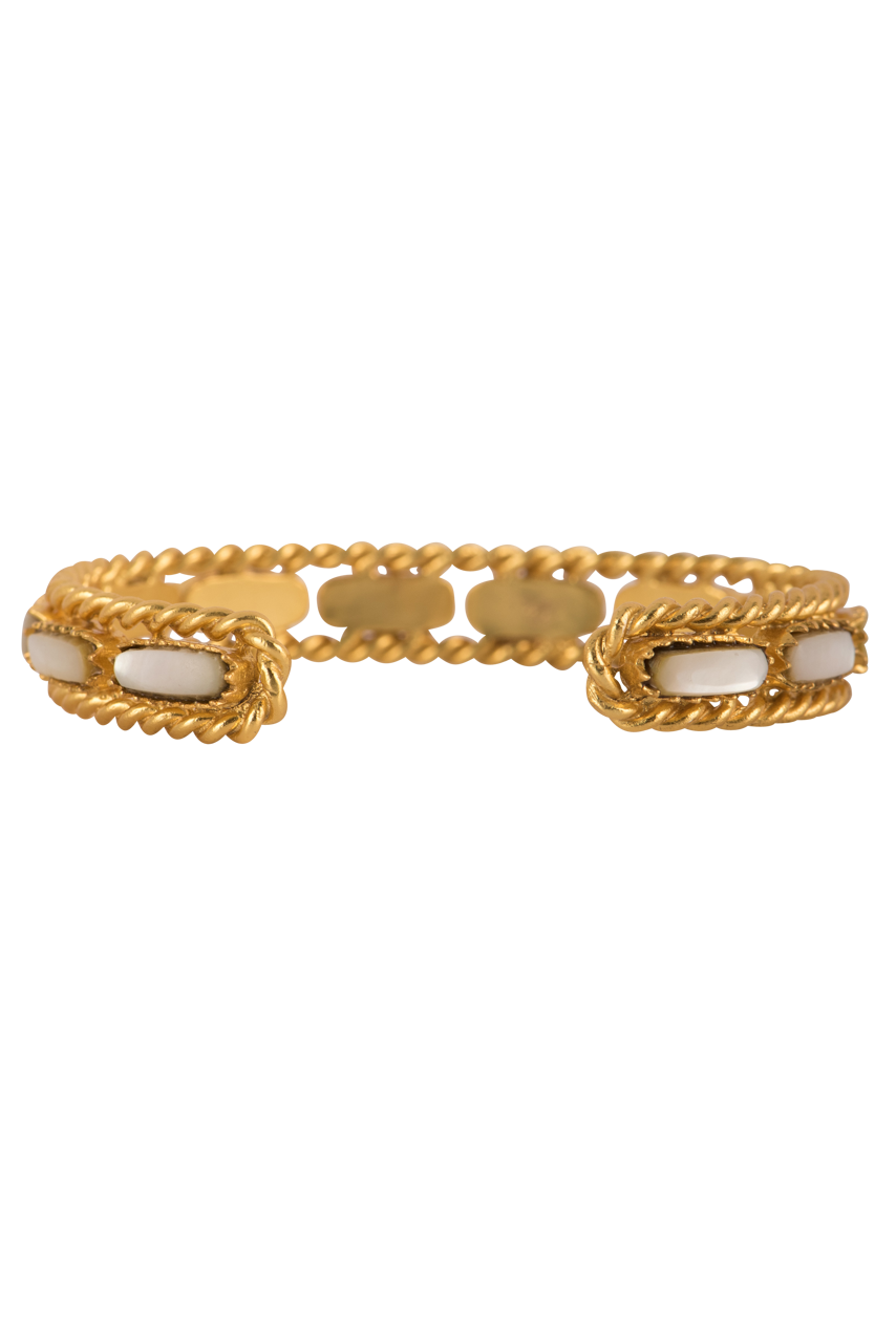 Christina Greene Pearl Cable Bangle