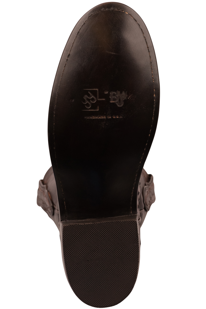 Black Jack Men's Jack Nicotine Roper Cowboy Boots - Chocolate