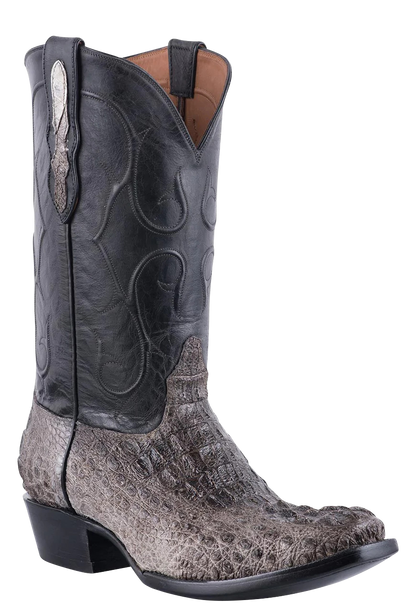Black Jack Men's Caiman Hornback Cowboy Boots - Gray
