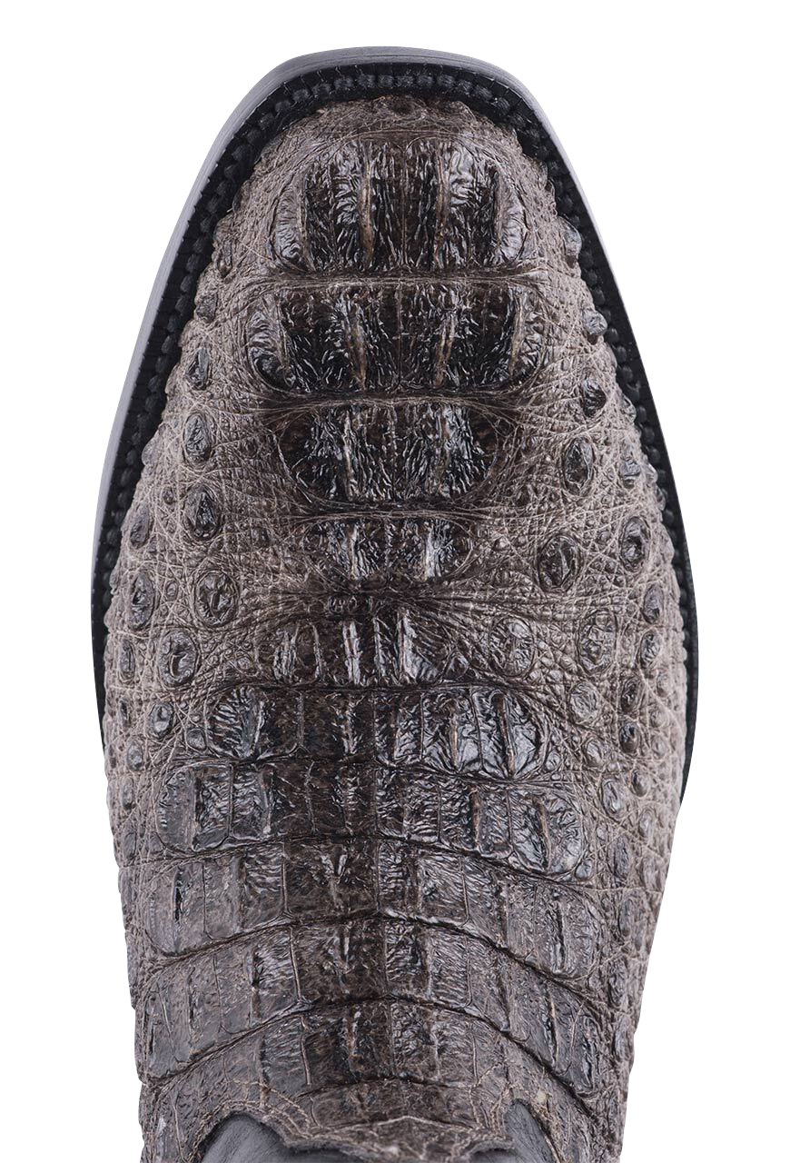 Black Jack Caiman Hornback Cowboy Boots - Gray