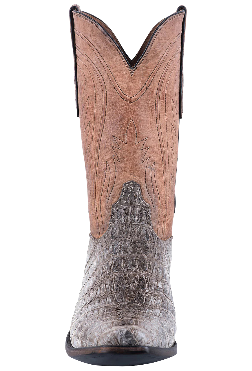 Black Jack Men's Caiman Tail Exclusive Cowboy Boots - Natural