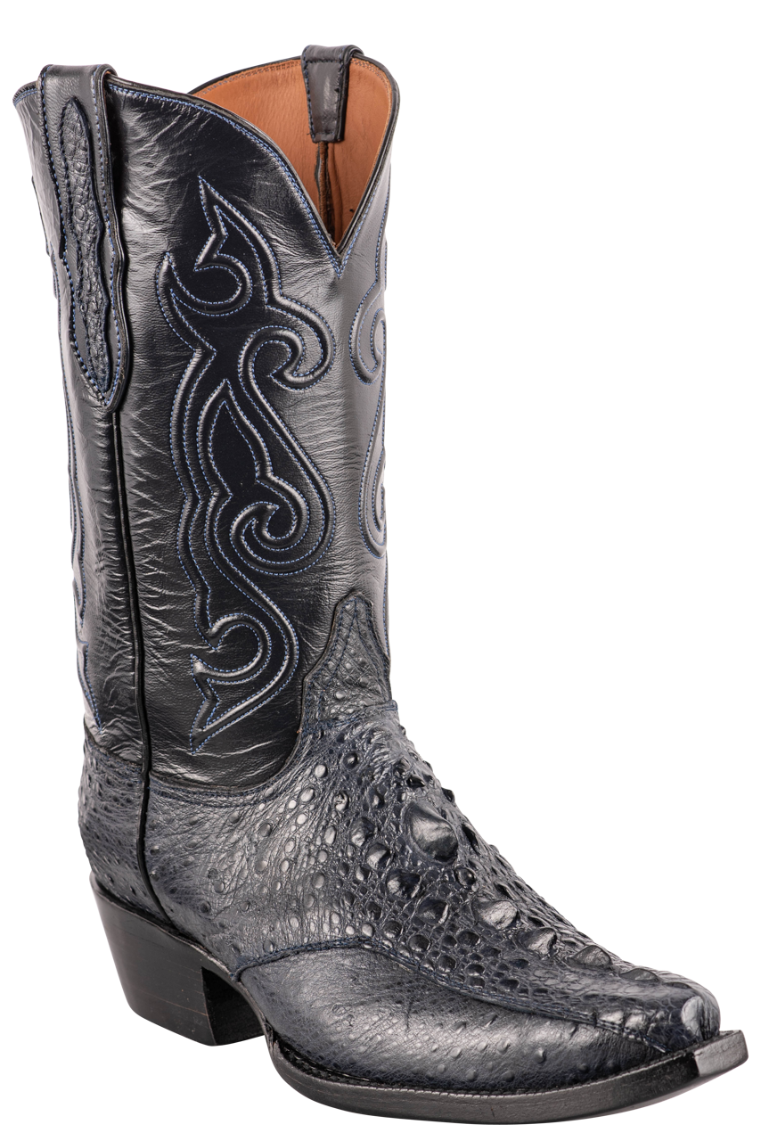 Black Jack Exclusive Snapping Turtle Cowboy Boots - Navy