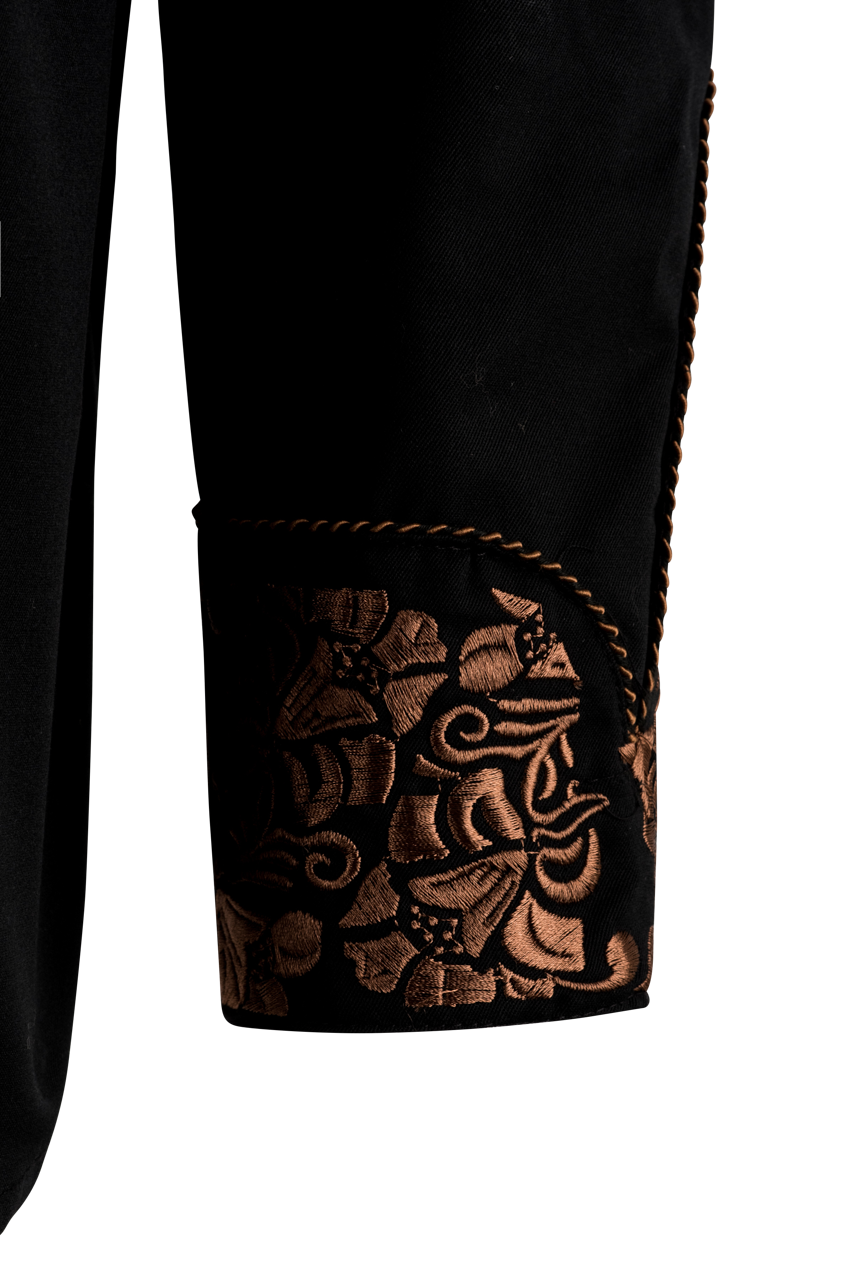 Scully Gunfighter Western Snap Front Shirt - Brown/Black