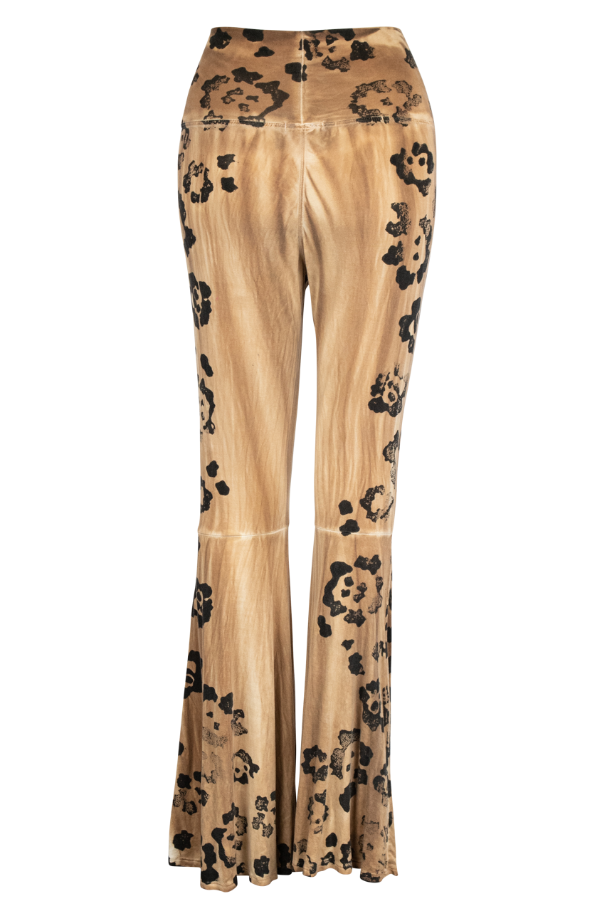 Pat Dahnke Flared Leopard Print Pants