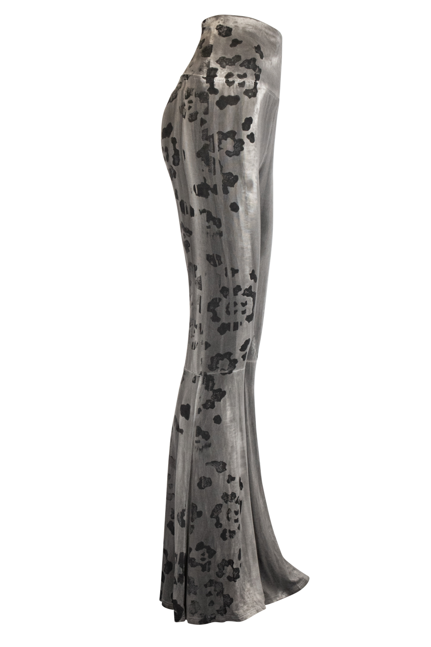 Pat Dahnke Flared Leopard Print Pants