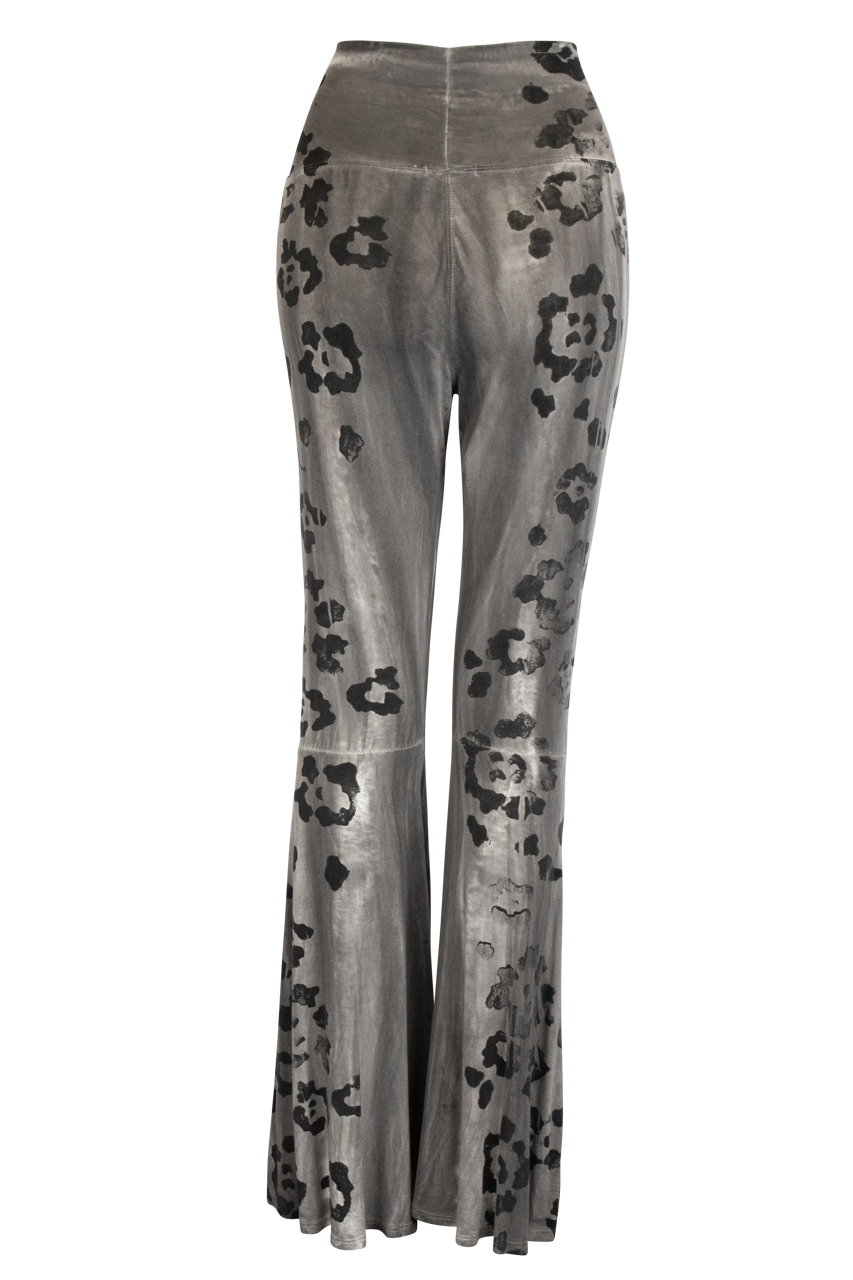 Pat Dahnke Flared Leopard Print Pants