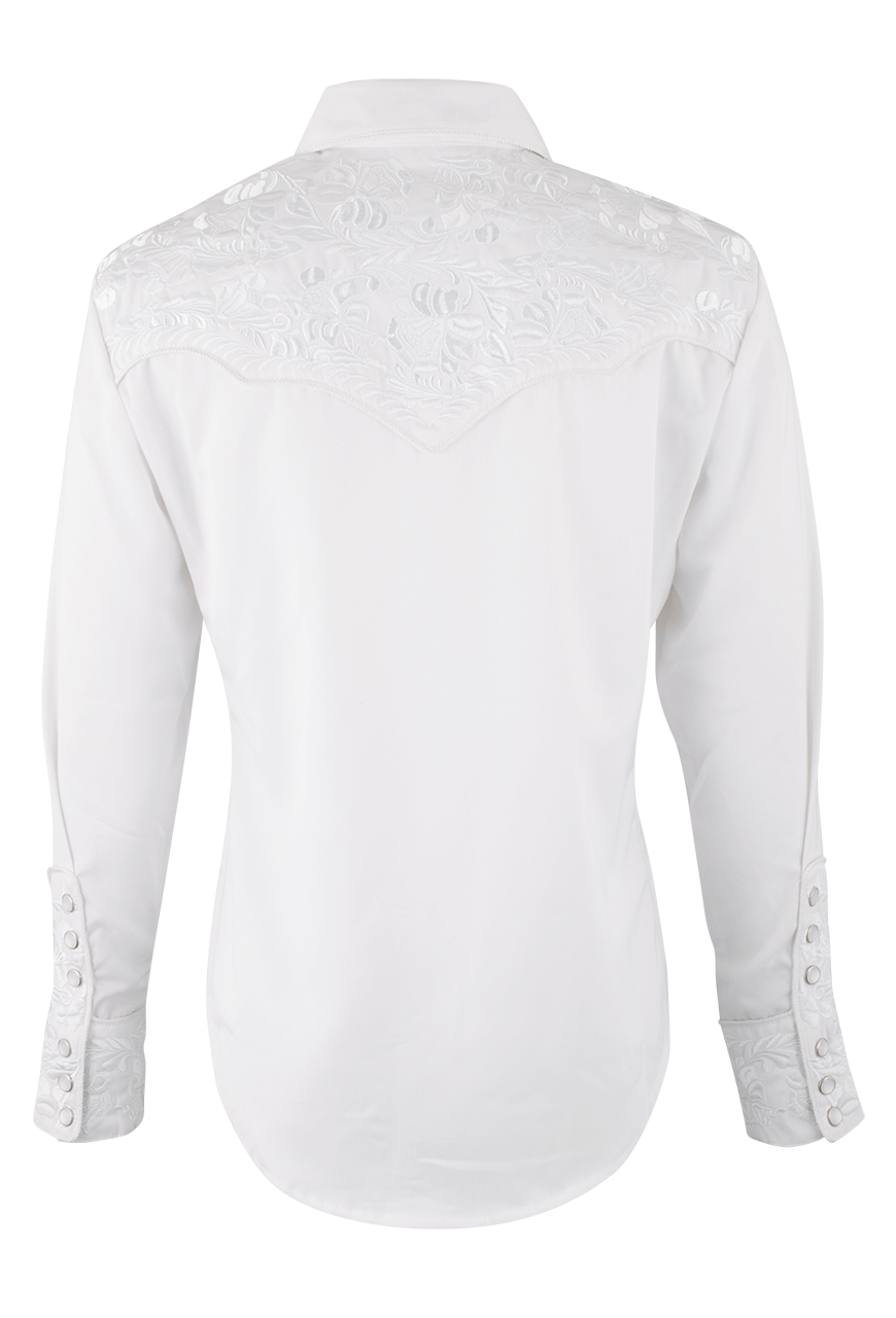 Scully White Gunfighter Western Snap Shirt