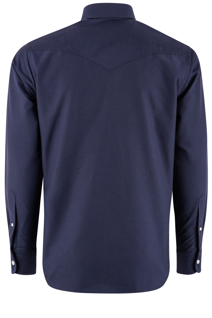 Pinto Ranch YY Collection Oxford Button-Front Shirt - Navy