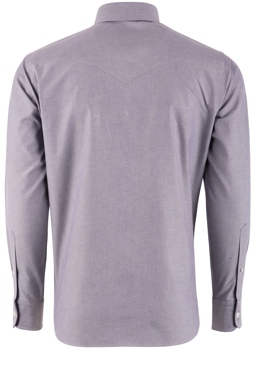 Pinto Ranch YY Collection Oxford Button-Front Shirt - Purple