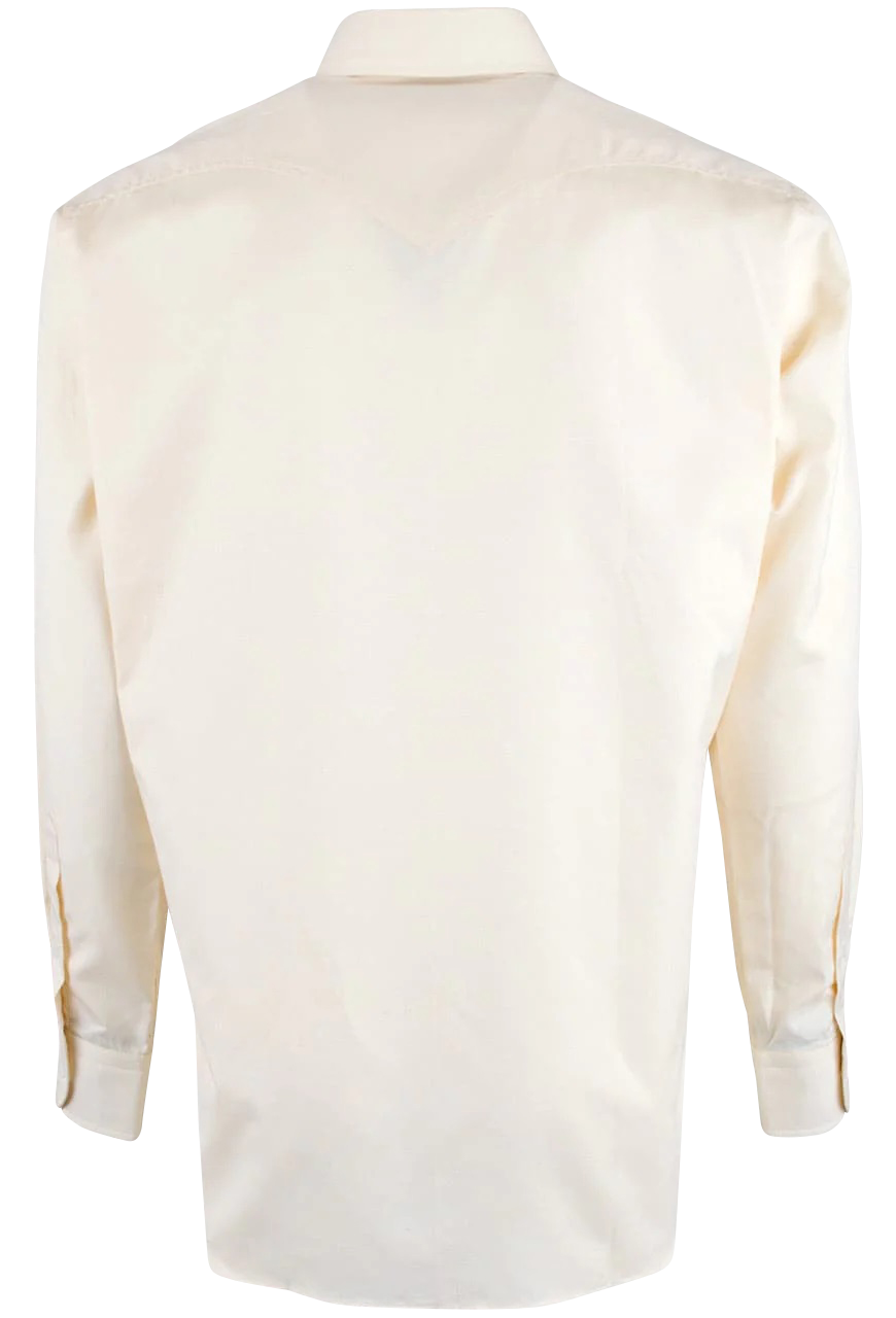 Pinto Ranch YY Collection Fancy Solid Button-Front Shirt - Yellow