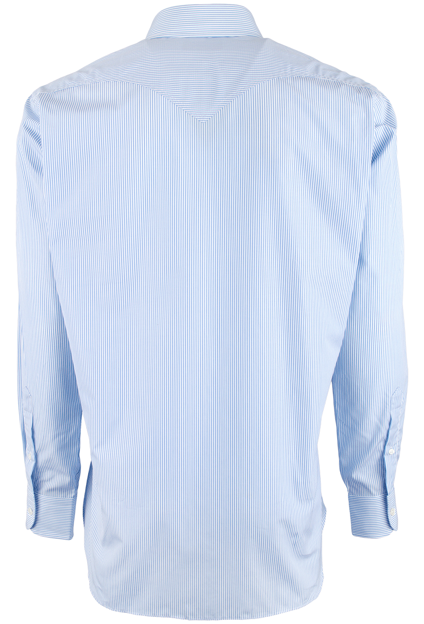 Pinto Ranch YY Collection Ribbon Striped Button-Front Shirt - Blue