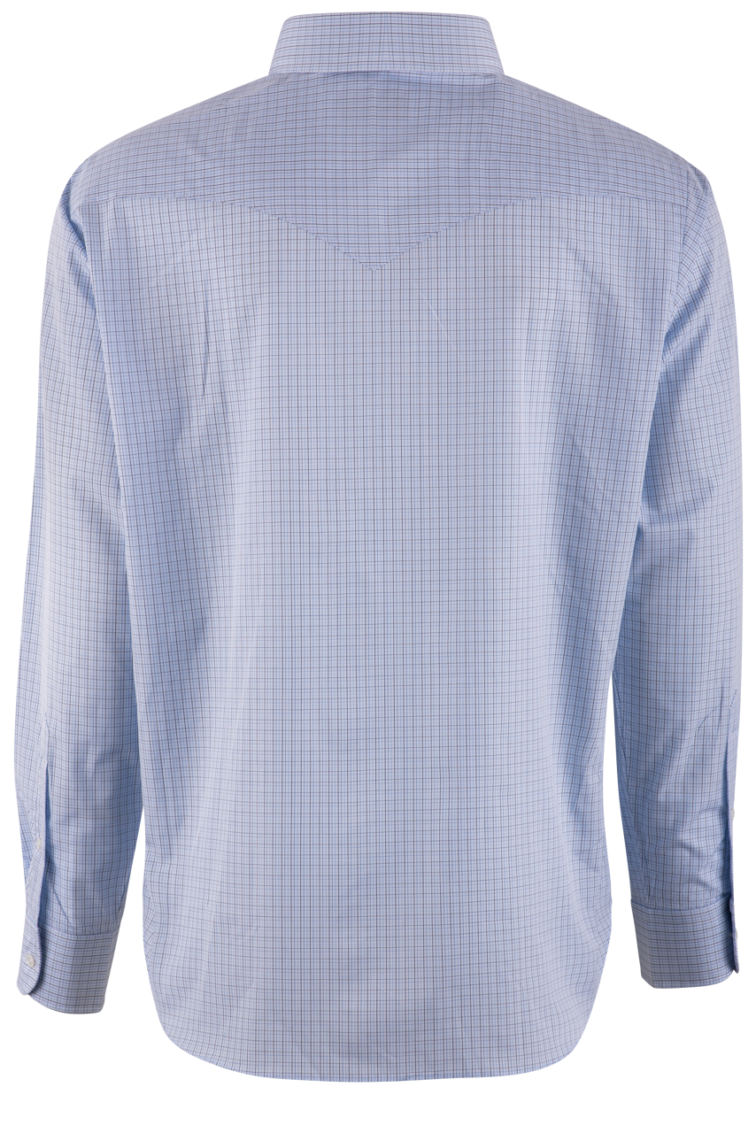 Pinto Ranch YY Collection Classic Poplin Long Sleeve Button-Front Shirt