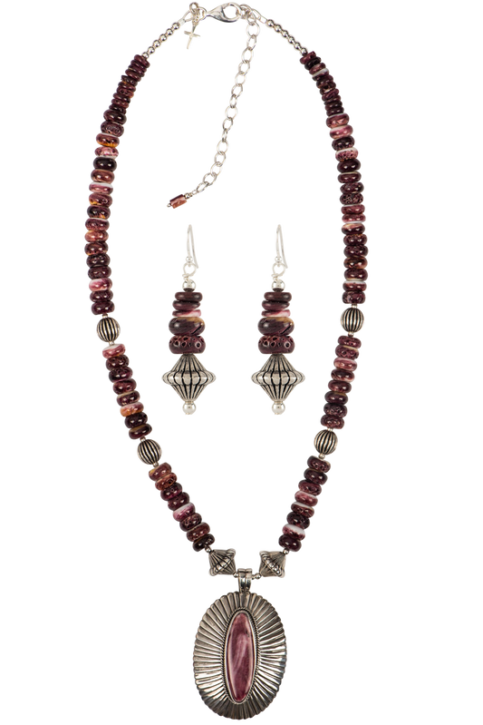 Sweet Tea Jewelry Purple Oyster Set