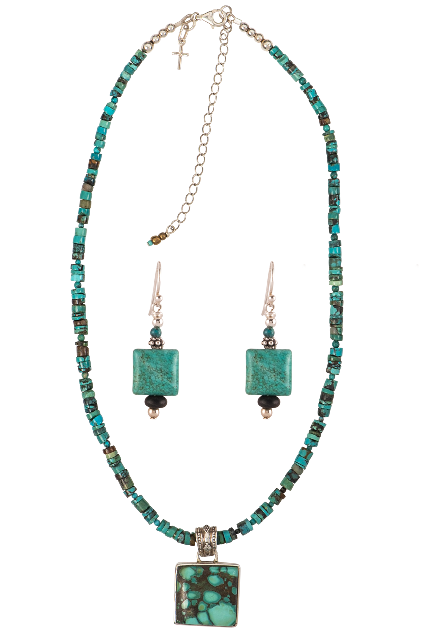 Sweet Tea Jewelry Heishi Turquoise Set