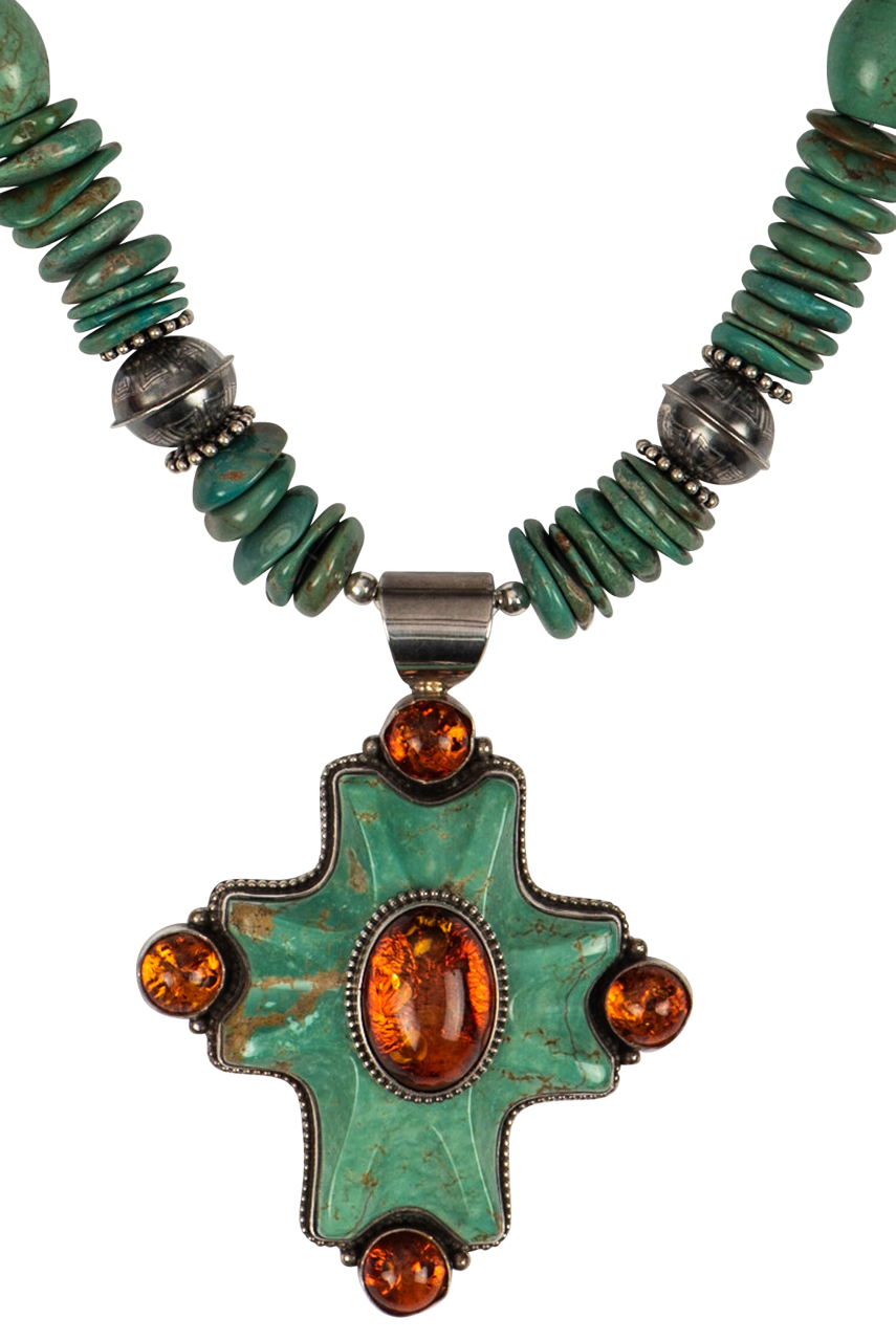 Sweet Tea Jewelry Turquoise & Amber Set