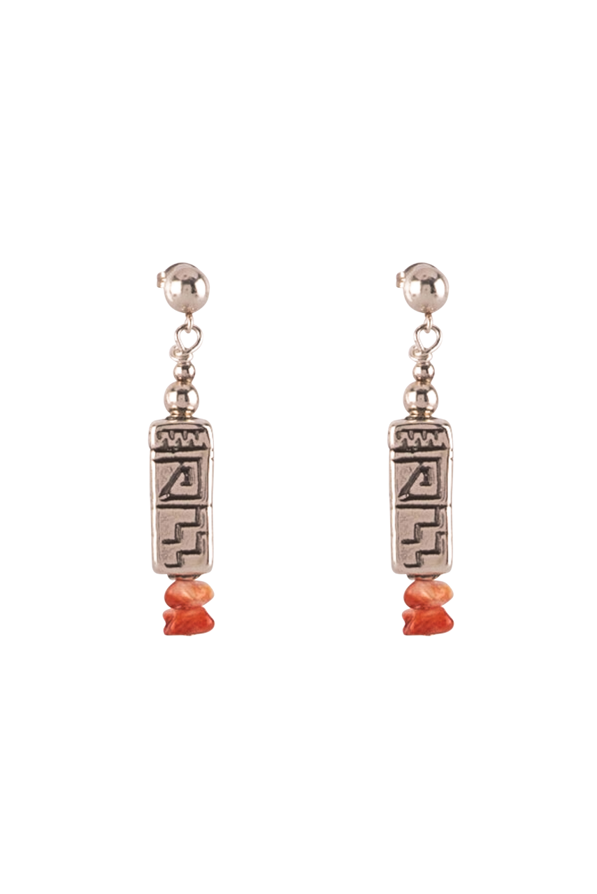 Sweet Tea Jewelry Orange Aztec Set
