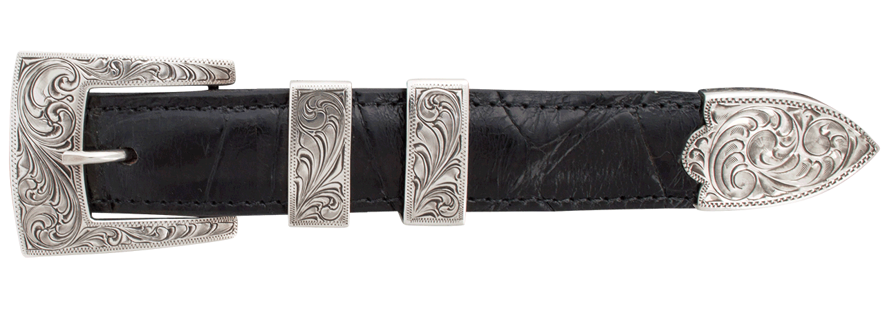 Pinto Ranch 1" Full Engraved Buckle Set