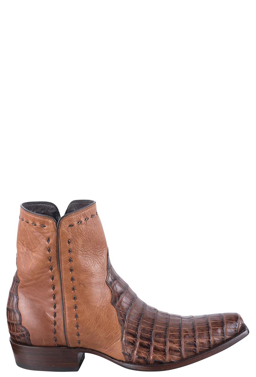 Stallion Caiman Zorro Ankle Boots - Cognac