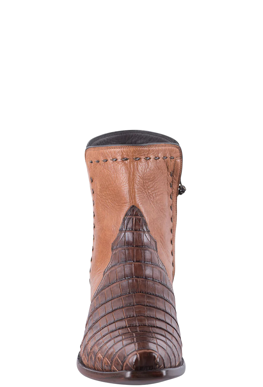 Stallion Caiman Zorro Ankle Boots - Cognac