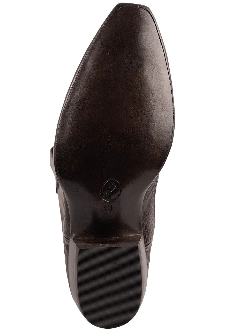 Stallion Caiman Crocodile Cowboy Boots - Chocolate