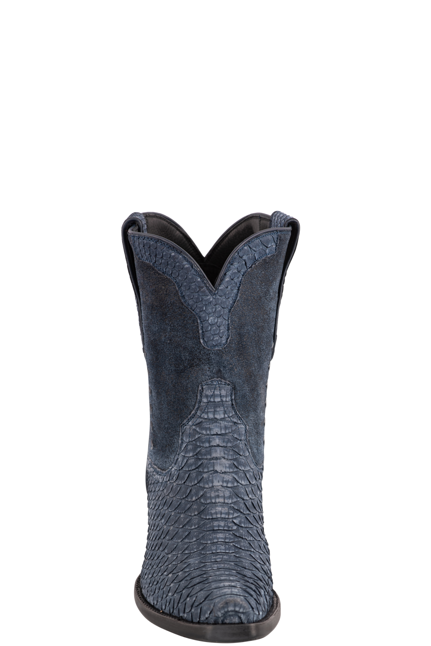Stallion Women's Python Boots - Navy