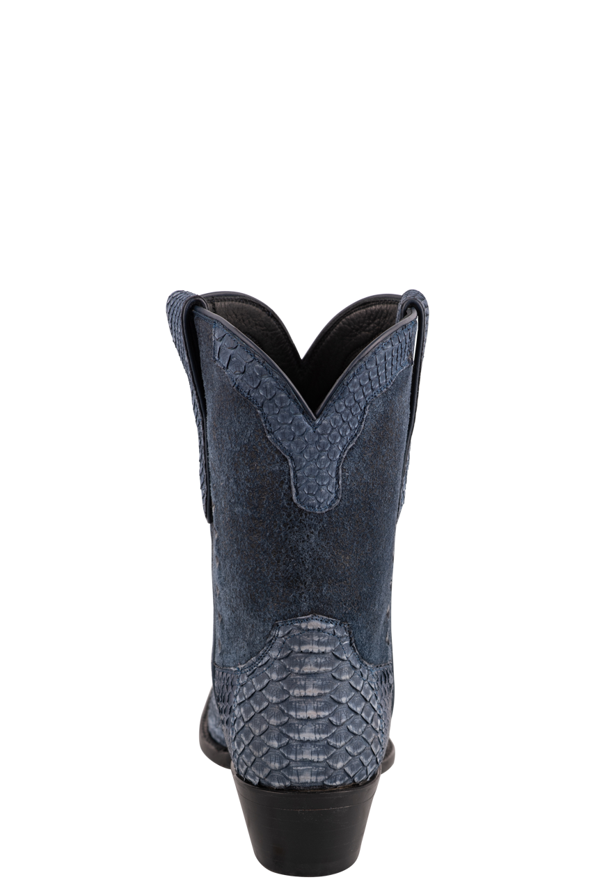 Stallion Women's Python Boots - Navy