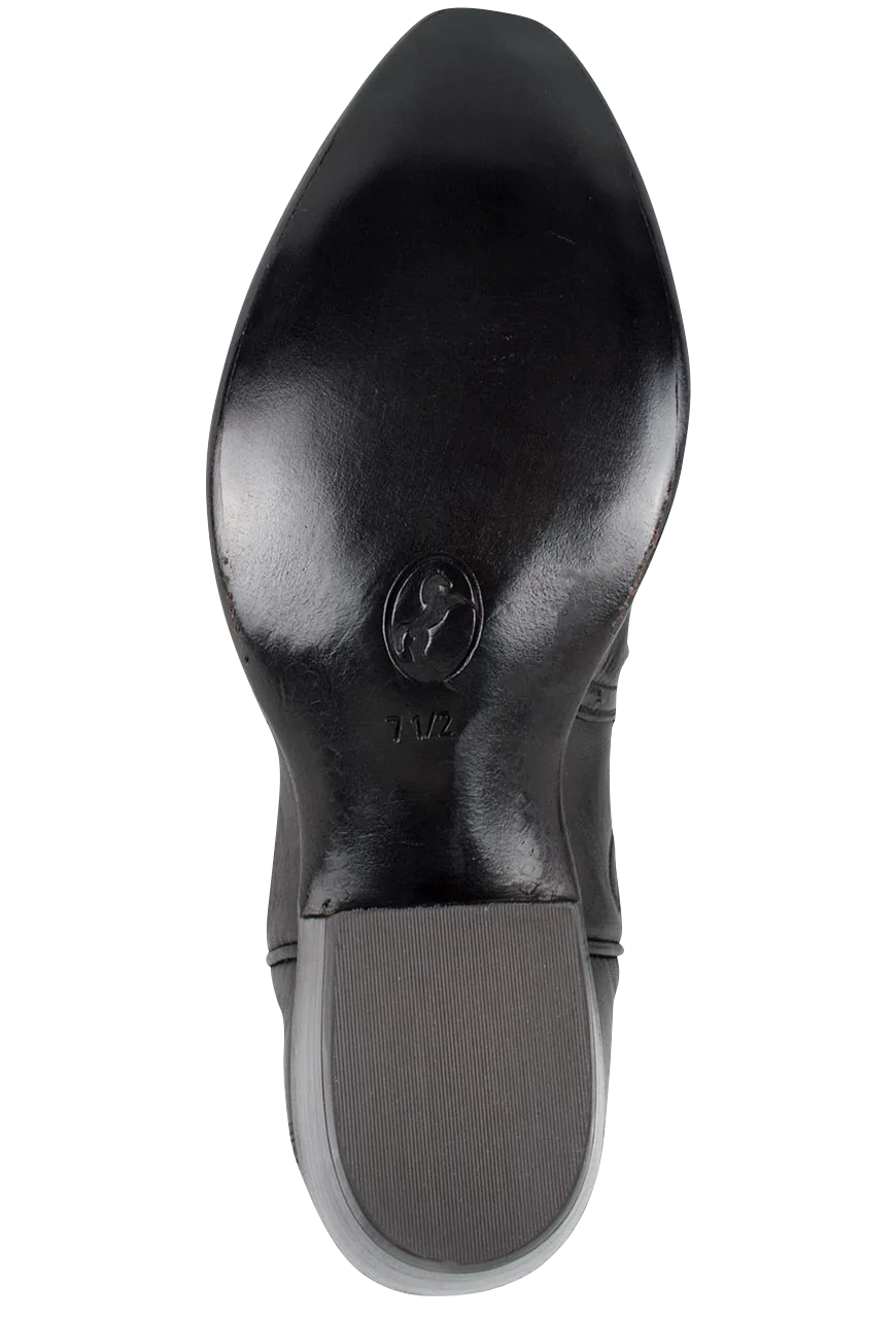 Stallion Full Quill Ostrich Gallegos Cowgirl Boots - Black