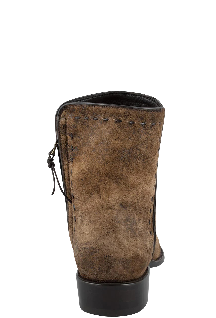 Stallion Lamb Zorro Ankle Boots - Vintage Camel