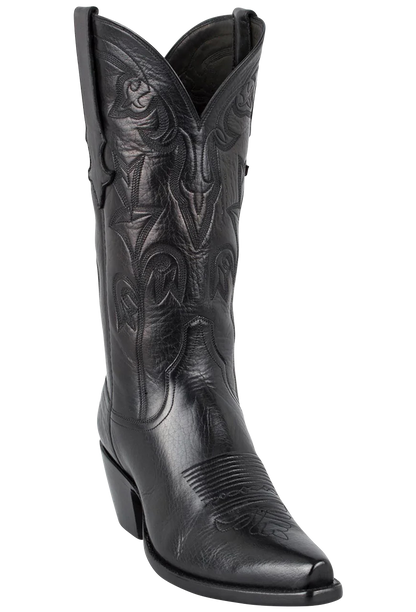 Stallion Women's Baby Buffalo Cowgirl Boots - Black
