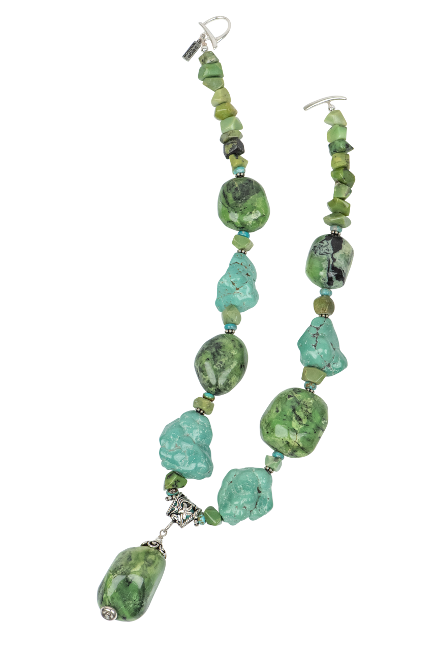 Paige Wallace Chrysoprase Pendant Necklace