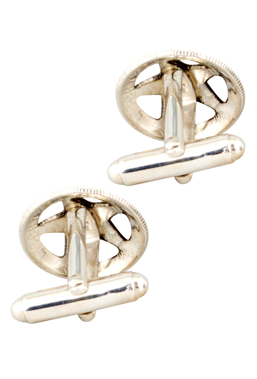 Pinto Ranch Engraved Quarter Star Cufflinks