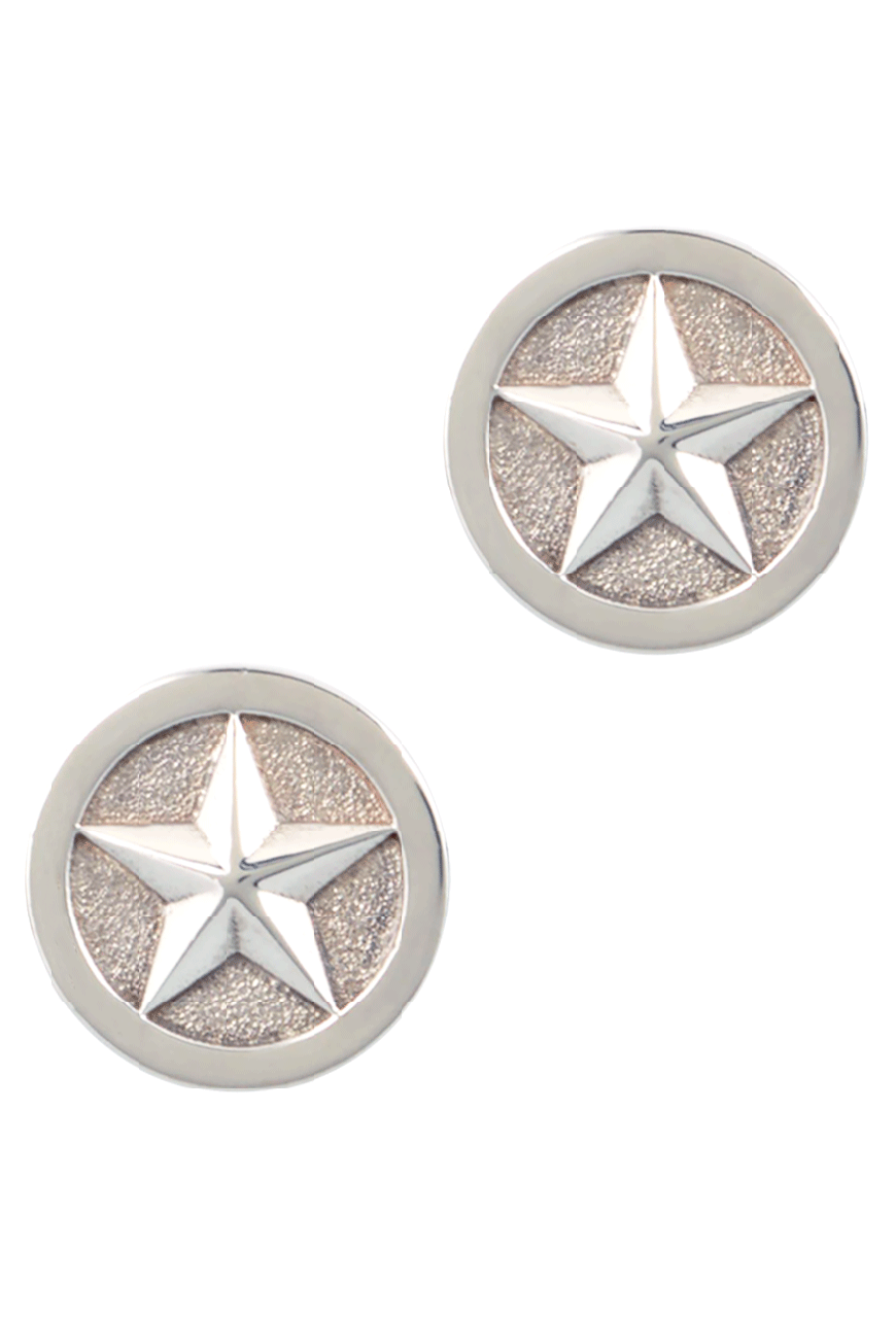 Pinto Ranch Silver Star Cufflinks