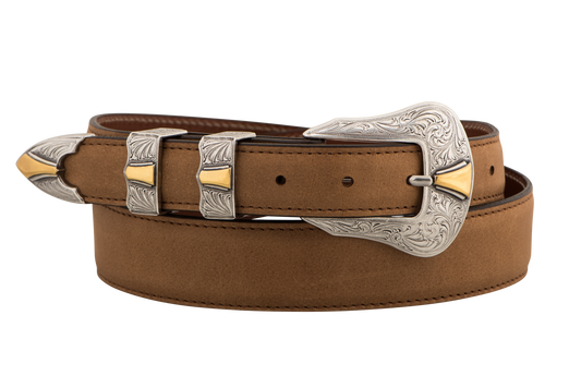 Chacon 1.25" Ranch Hand Tapered Belt - Cognac