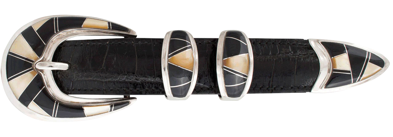 B.G. Mudd 1" Onyx Buckle Set