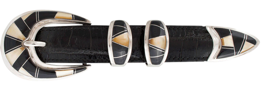 B.G. Mudd 1" Onyx Buckle Set