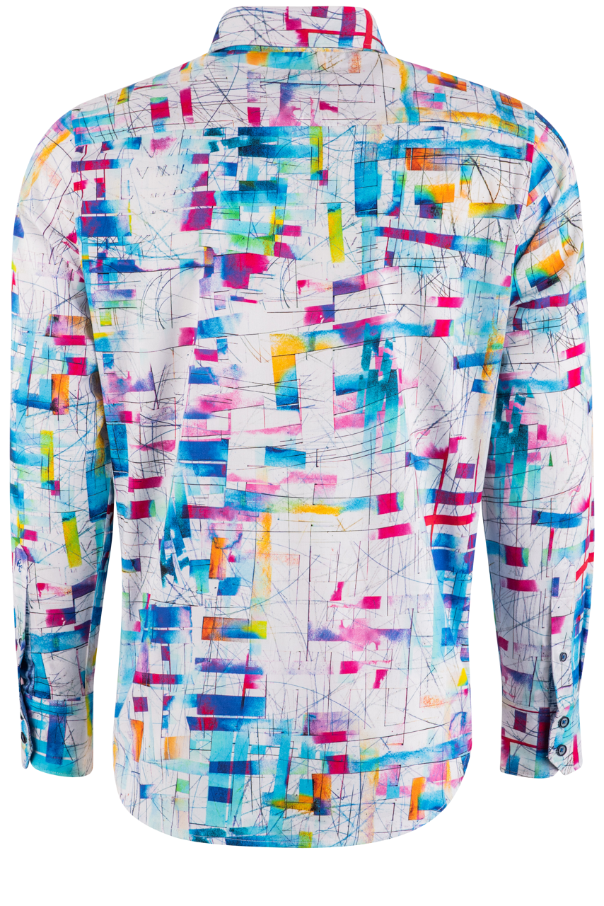 Robert Graham Sketch Sport Long Sleeve Button-Front Shirt