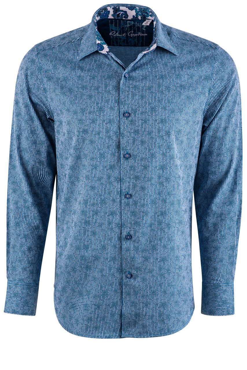 Robert Graham Blue Waters Button-Front Shirt